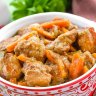 Sauté de veau aux olives et chorizo