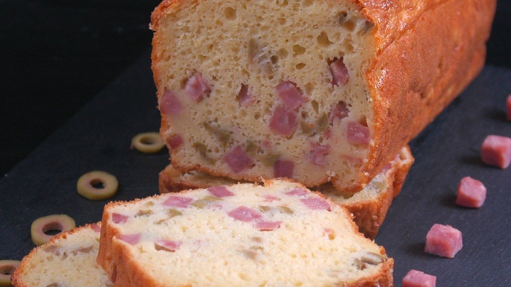 Cake jambon olives