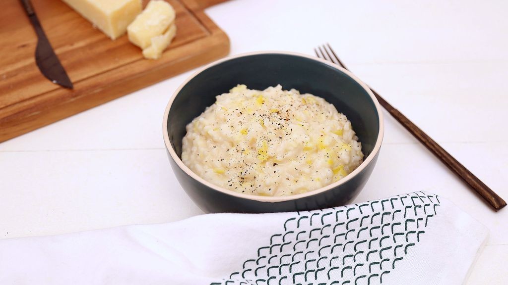 Risotto crémeux aux poireaux