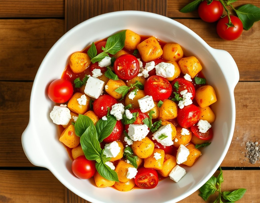 Gnocchi aux tomates et feta