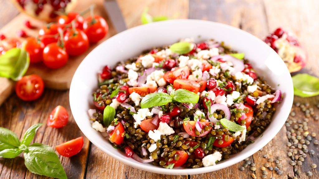 Salade de lentilles croquantes