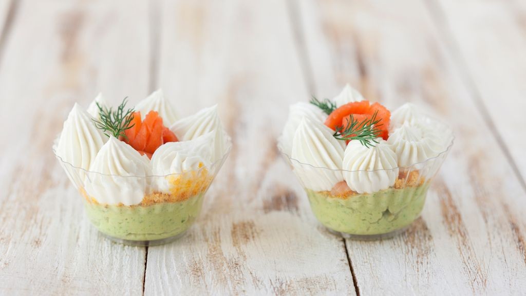 Verrine avocat saumon fumé