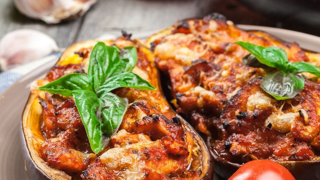 Aubergines farcies aux légumes