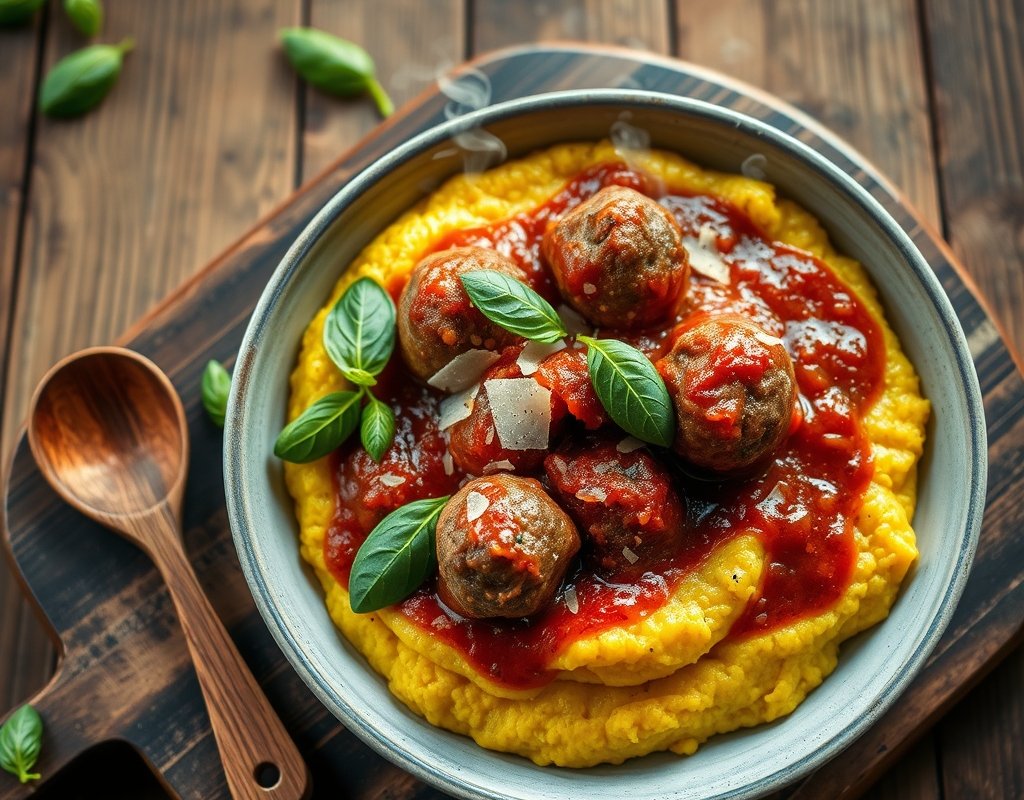 Polpettes à la polenta