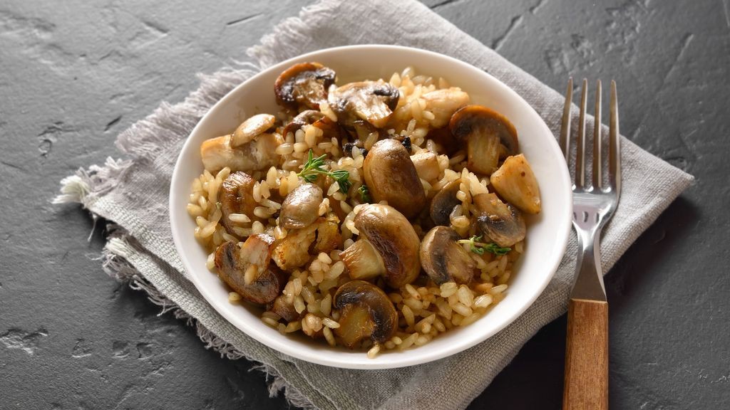 Risotto crémeux aux champignons
