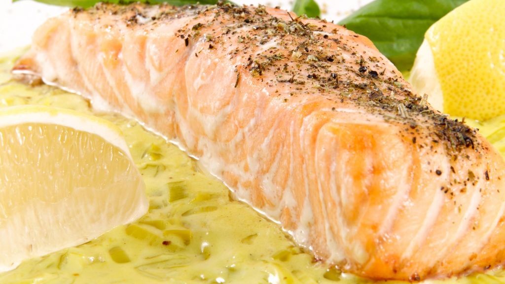 Saumon poireaux et crème
