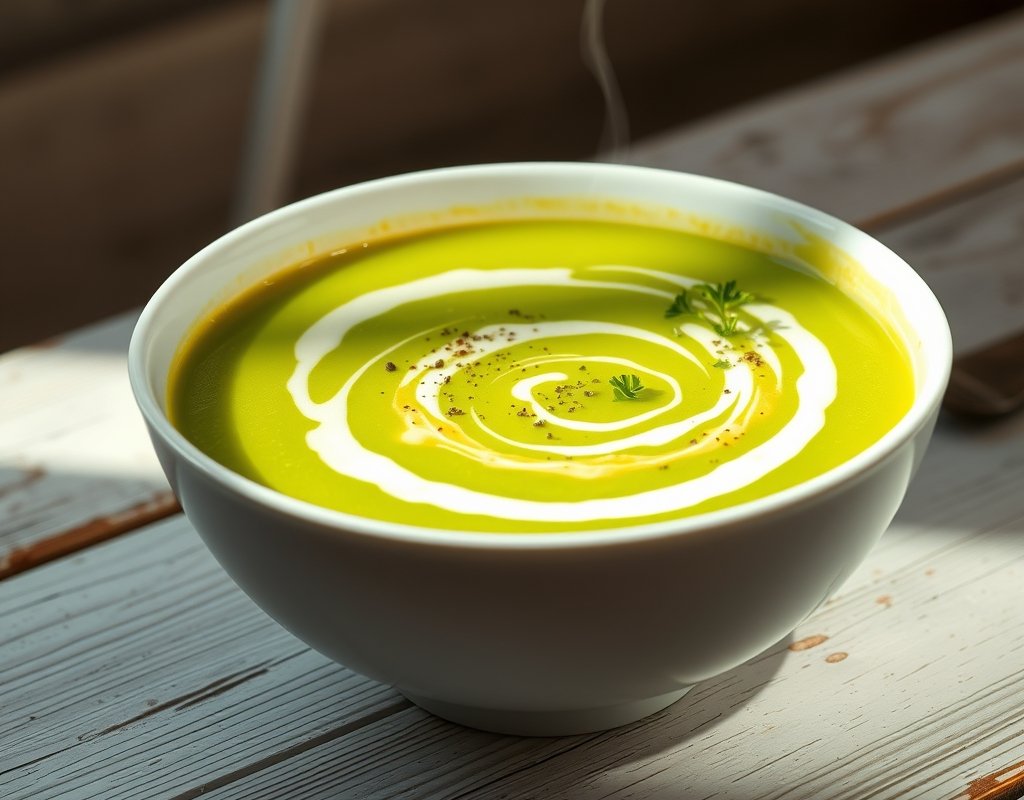 Velouté de courgettes au Kiri