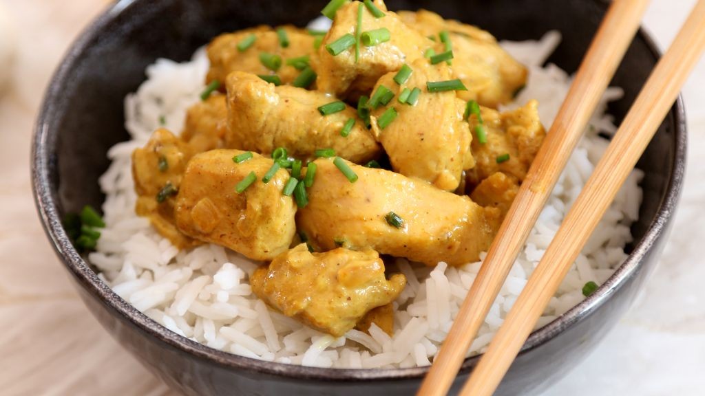 Poulet au curry crémeux