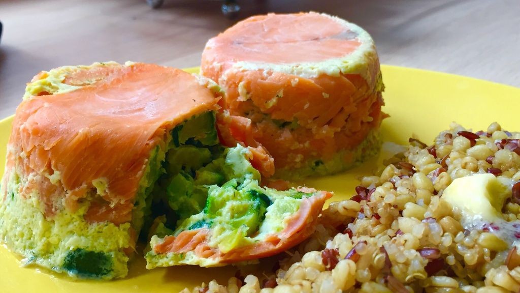 Mousseline de saumon et courgette