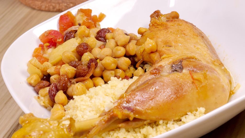 Poulet marocain aux épices et raisins