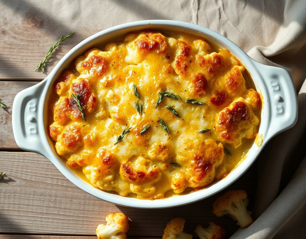 Gratin de chou-fleur au fromage