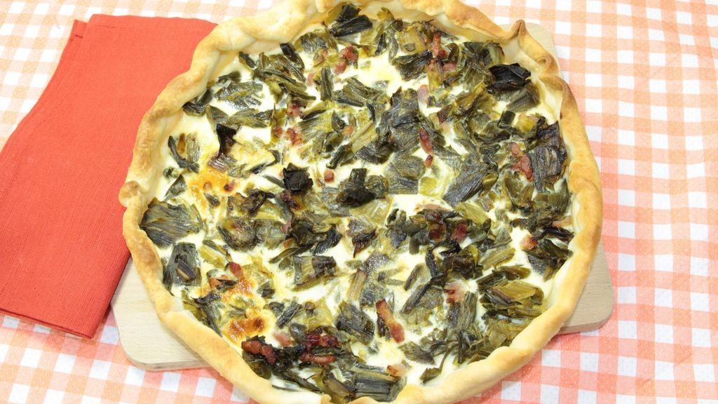 Tarte chèvre-poireaux