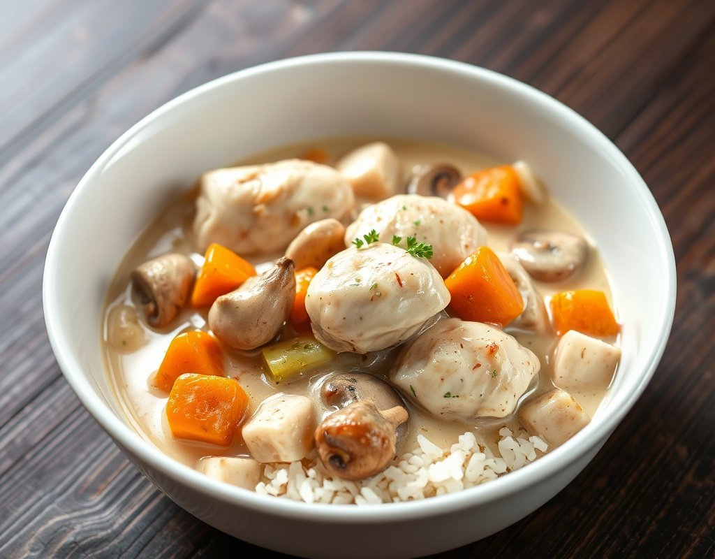 Blanquette de poulet rapide