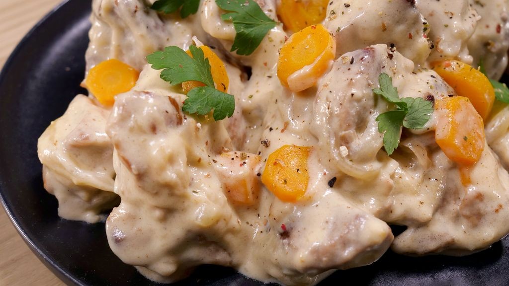 Sauté de porc à la moutarde