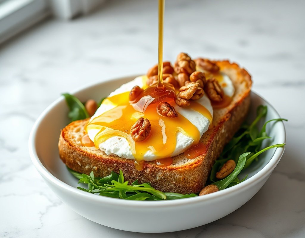 Toasts chèvre miel et noix