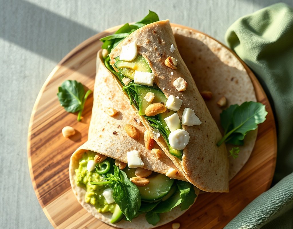 Wrap avocat-concombre