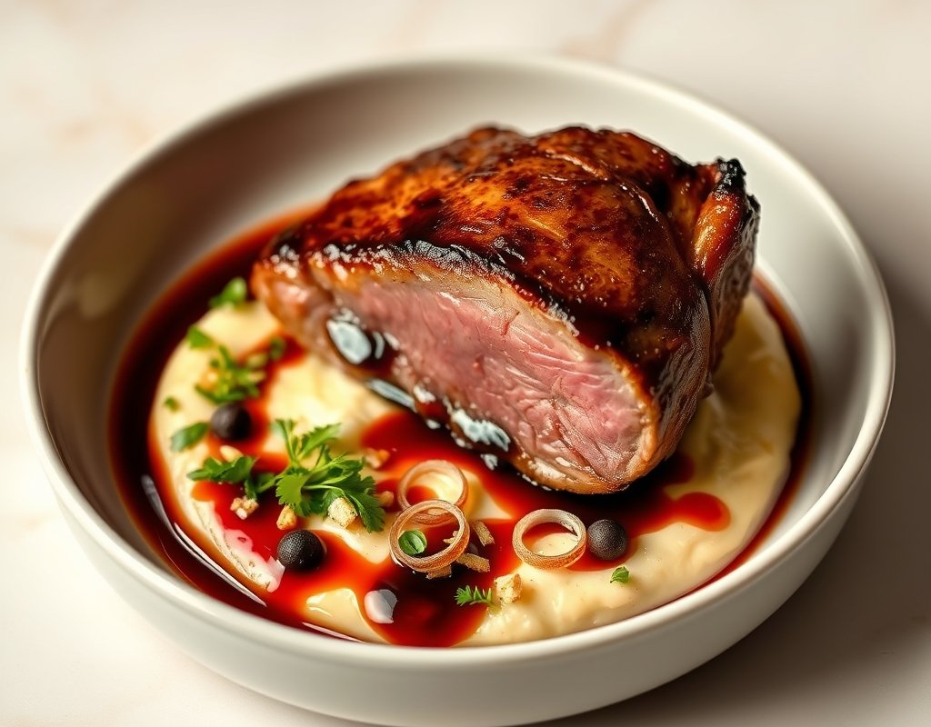 Magret de canard et purée