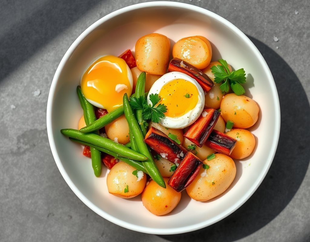 Salade niçoise de pommes de terre
