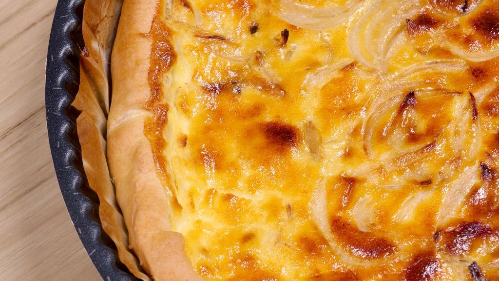 Tarte à l'oignon crémeuse