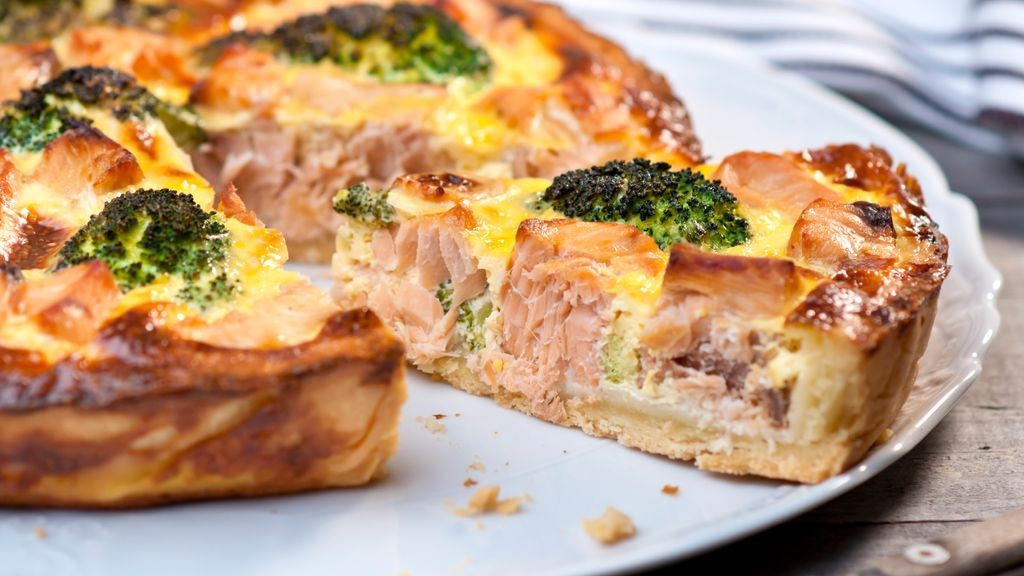 Tarte saumon-brocoli