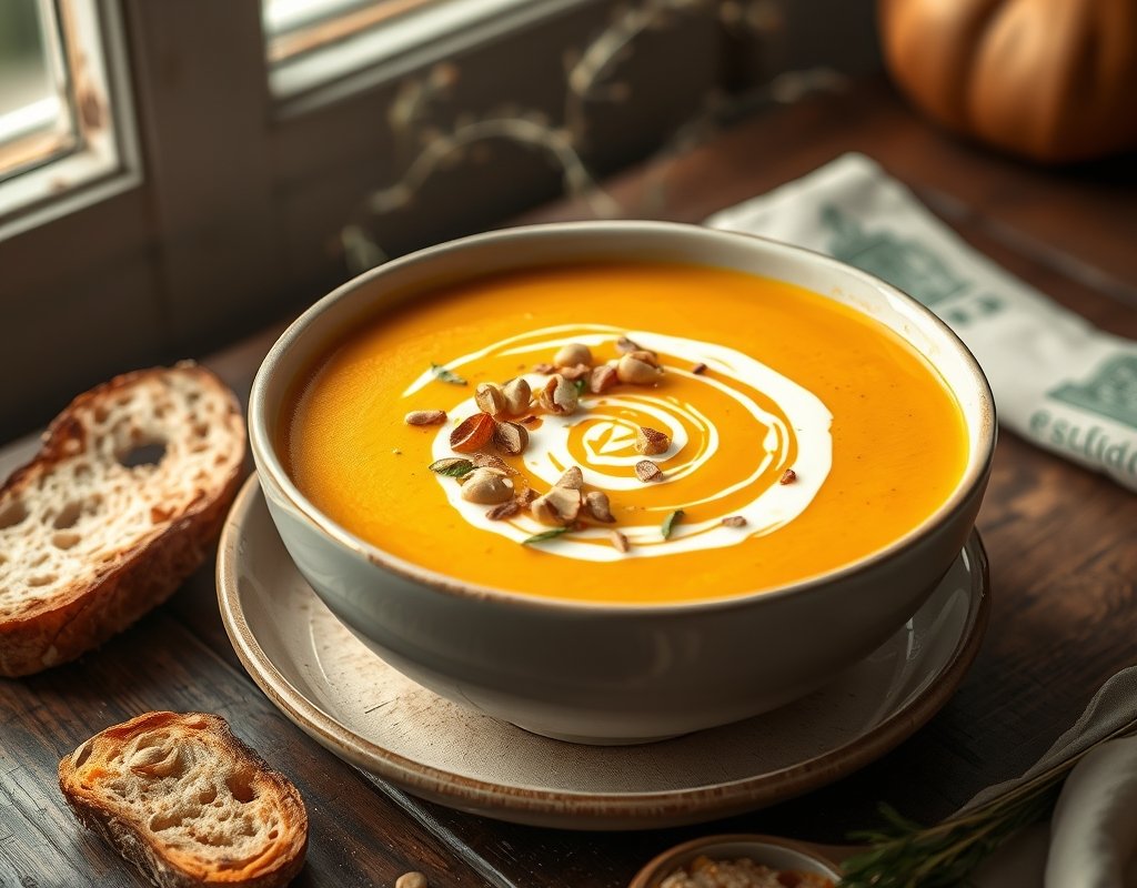 Soupe veloutée butternut coco