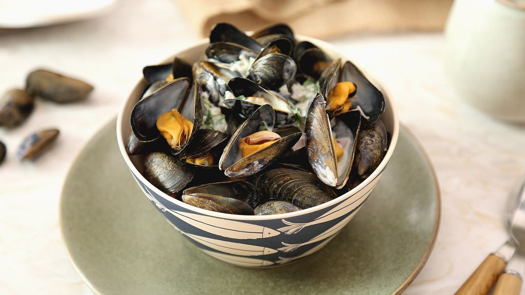 Moules au roquefort et crème