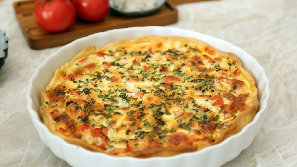 Quiche thon tomates mozzarella
