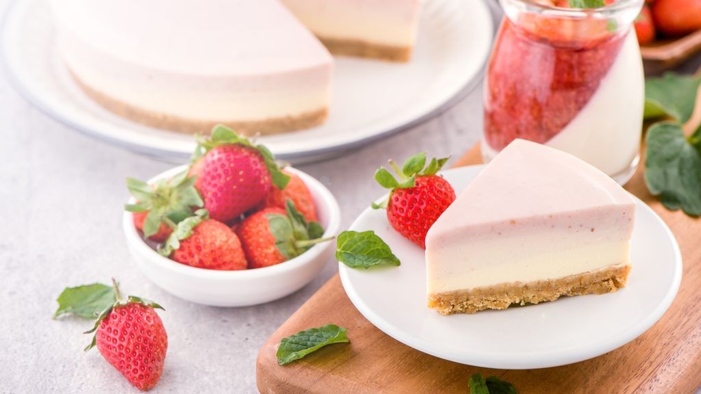 Bavarois fraises génoise