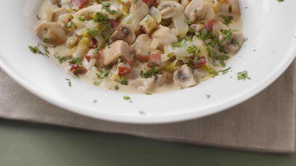 Poulet aux endives et lardons