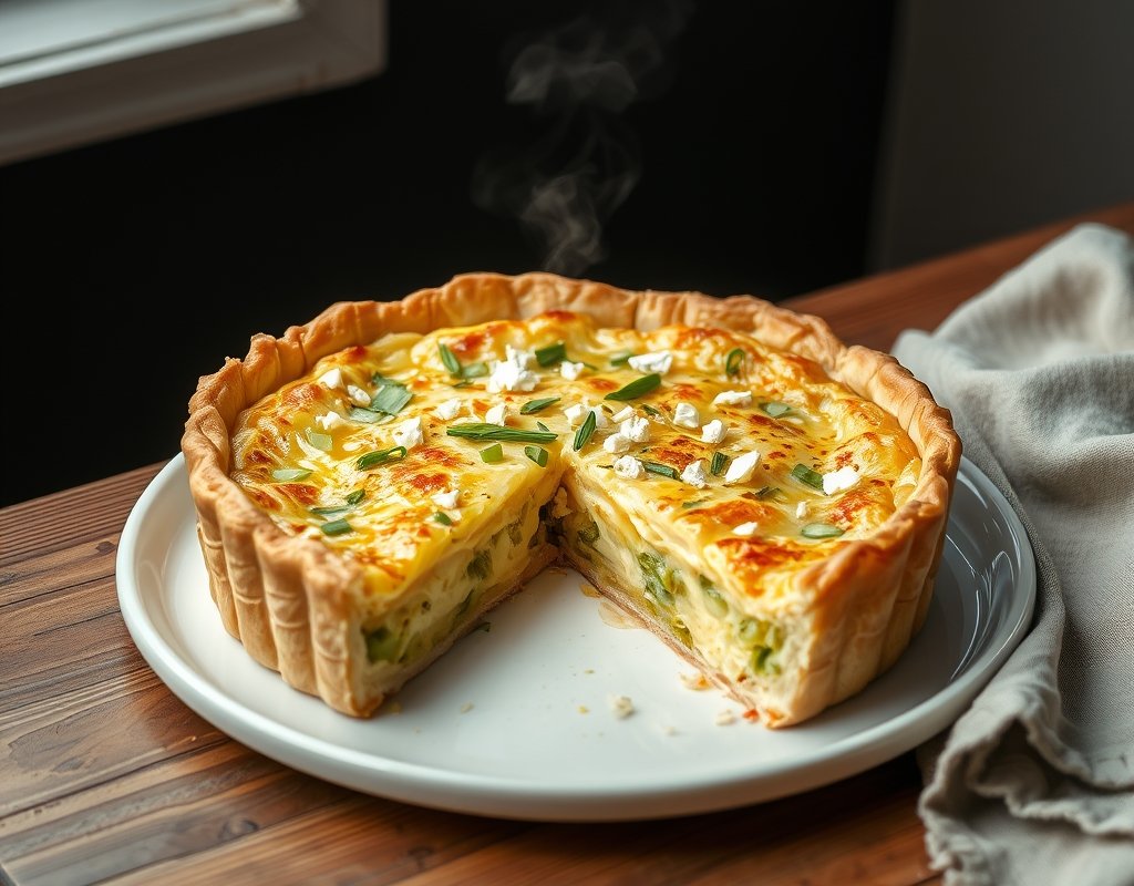 Quiche poireaux-feta