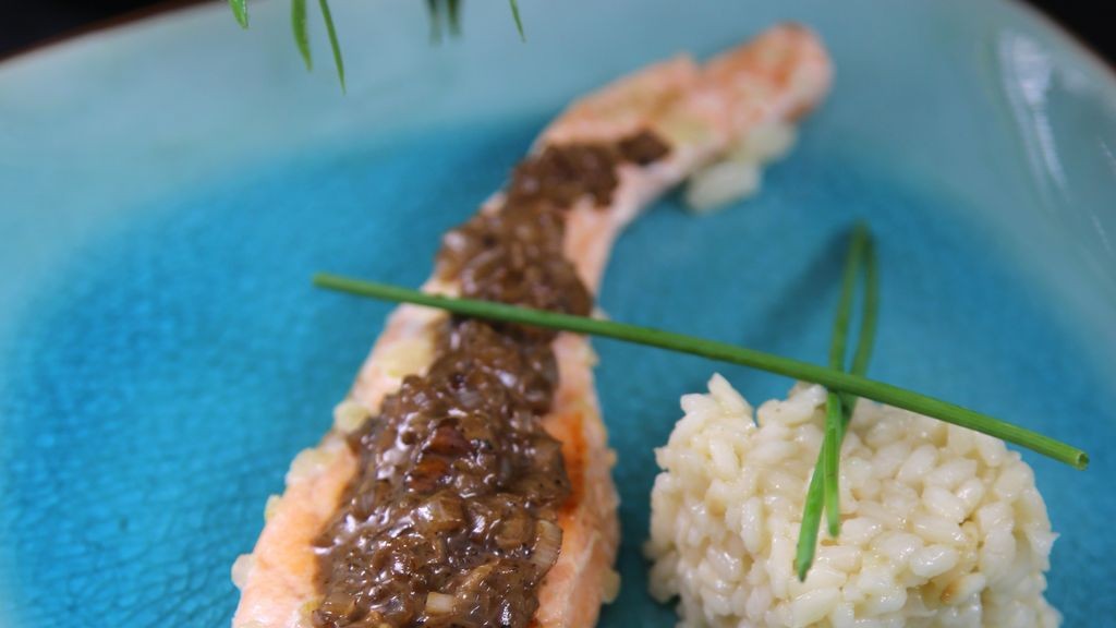 Saumon crémeux à l'échalote