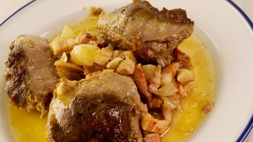Joue de porc à la bière