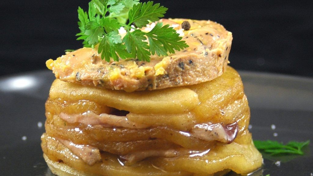 Tatin de magret de canard et foie gras