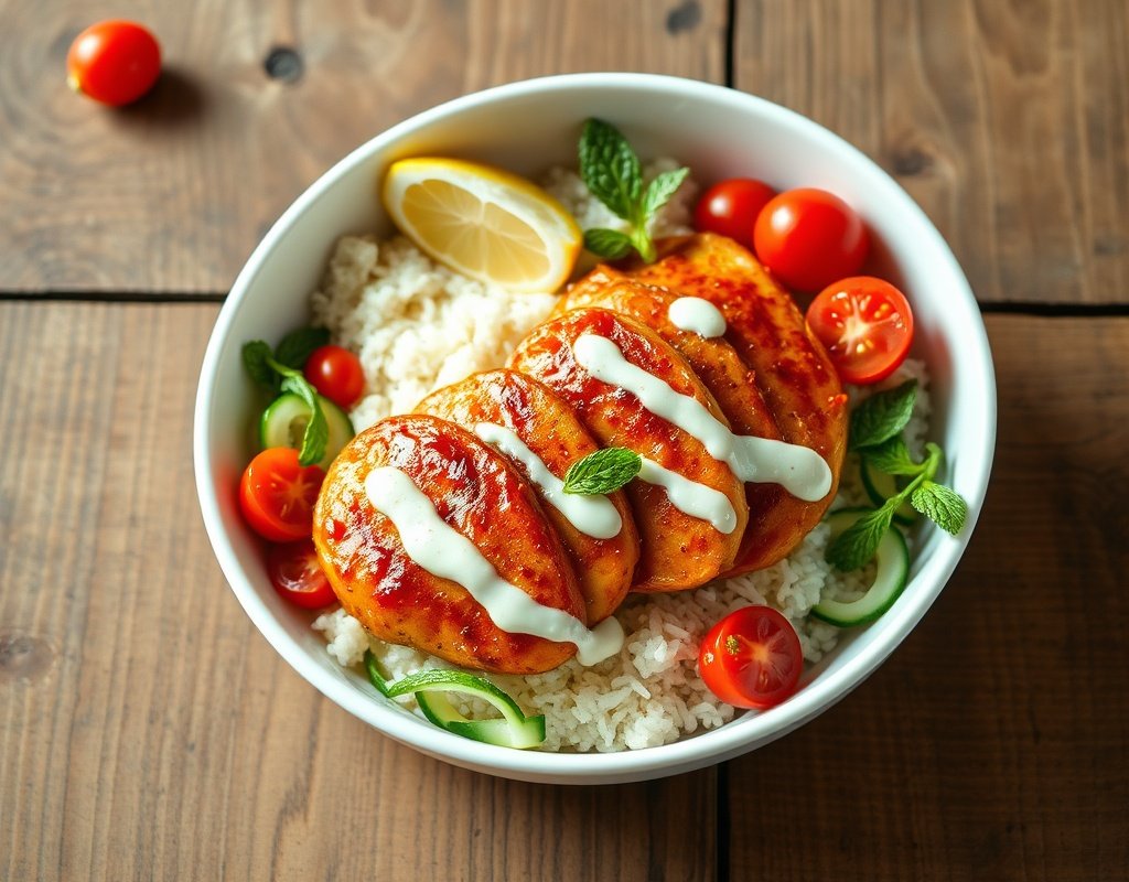 Dinde sautée aux herbes et riz