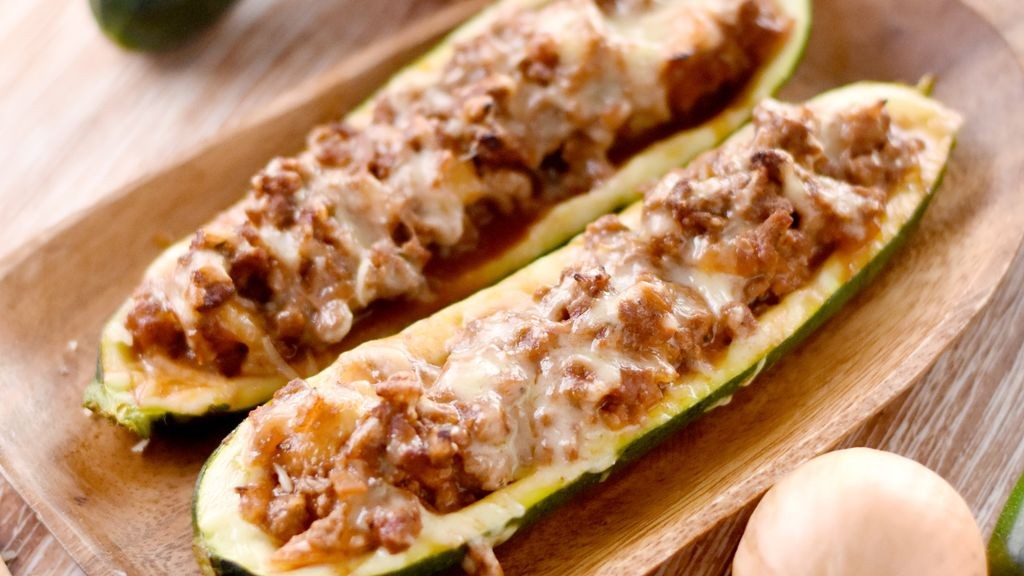 Courgettes farcies à la viande