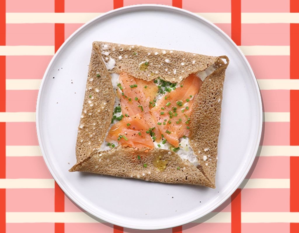 Galette au saumon fumé
